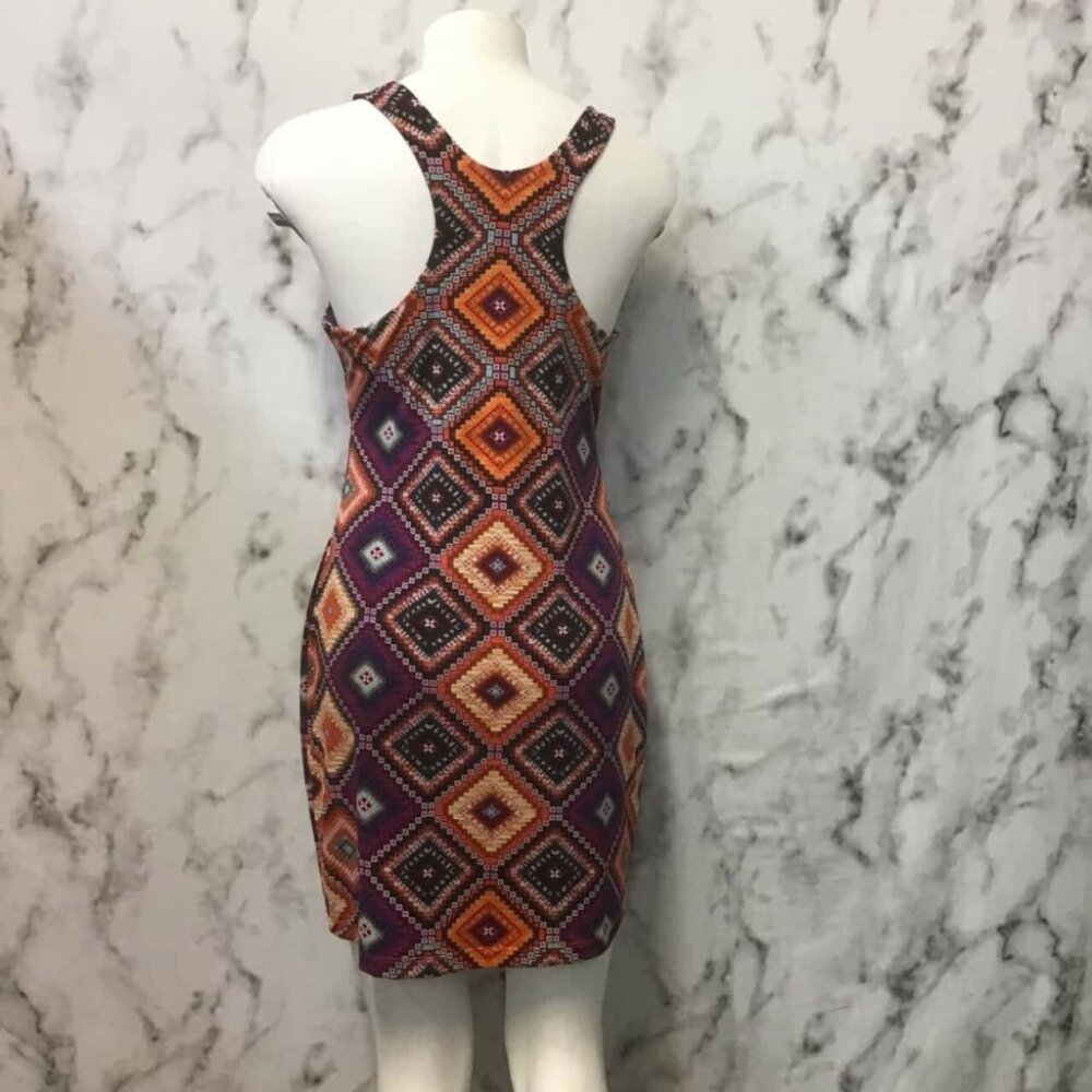 TIGERLILY Zehra Rainbow Bodycon Racerback Tank Mini Dress - Picture 9 of 10